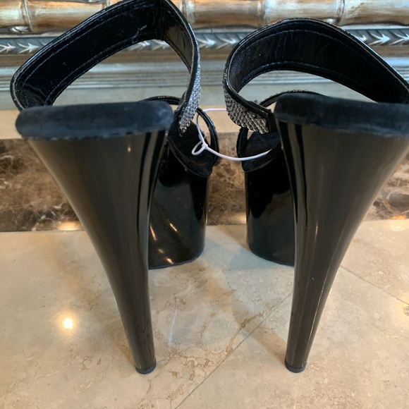 New Pleaser Rhinestone Heels Size 7 - Picture 4 of 6